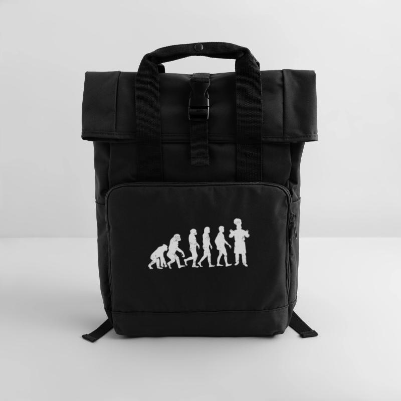 Chef evolution cuisine kitchen gift chef Roll Top Backpack with Two Handles