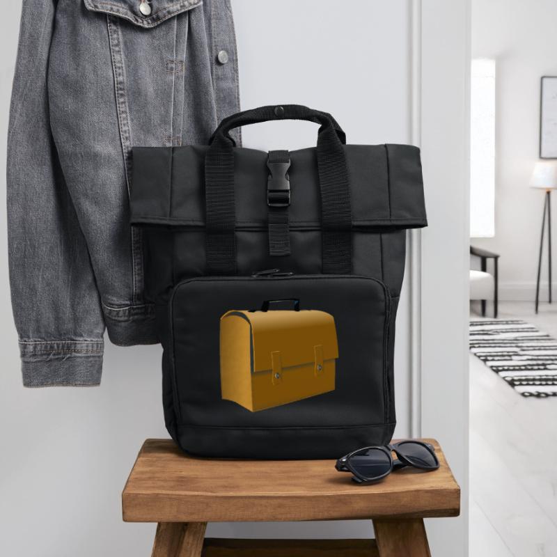backpack suitcase backpack bag briefcase110 Roll Top Backpack with Two Handles