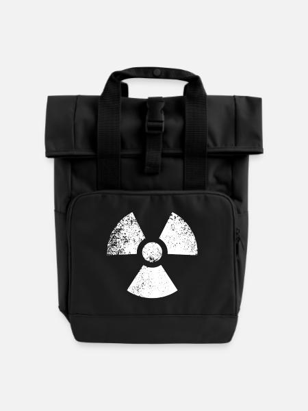 SHAPES FORMEN GRUNGE - Rolltop Rucksack mit zwei Griffen - Schwarz