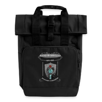 maxime peccantes - Rolltop Rucksack mit zwei Griffen - Schwarz - Vorne