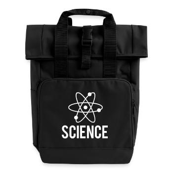 WISSENSCHAFT - Rolltop Rucksack mit zwei Griffen - Schwarz - Vorne