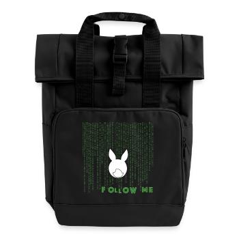 white rabbit - Rolltop Rucksack mit zwei Griffen - Schwarz - Vorne