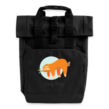 Lazy Day - Roll Top Backpack with Two Handles - black - Front