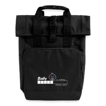 Baby is loading - Garçon/Fille - Sac à dos Roll Top à deux anses - noir - Devant