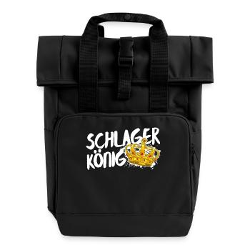 Schlager King Schlager King Krone Statement - Roll Top Backpack with Two Handles - black - Front
