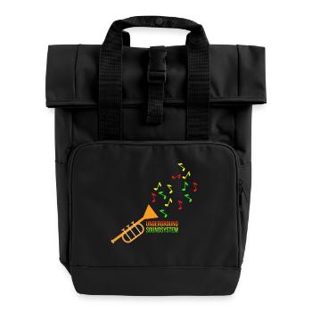Untergrund Soundsystem Trompete - Rolltop Rucksack mit zwei Griffen - Schwarz - Vorne