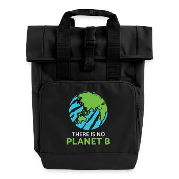 Klimaschutz Umwelt Planet Erde Klima Klimapolitik - Rolltop Rucksack mit zwei Griffen - Schwarz - Vorne