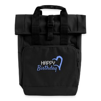Joyeux anniversaire - Sac à dos Roll Top à deux anses - noir - Devant