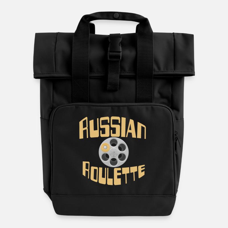 Roulette des risques Filmrad - Sac à dos Roll Top à deux anses - noir