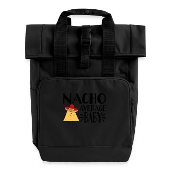 Nacho - Roll Top Backpack with Two Handles - black - Front