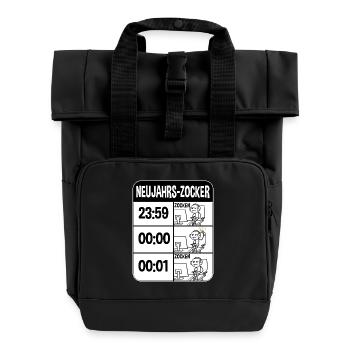Jeu de jeu vidéo Jeu vidéo Gamer - Sac à dos Roll Top à deux anses - noir - Devant