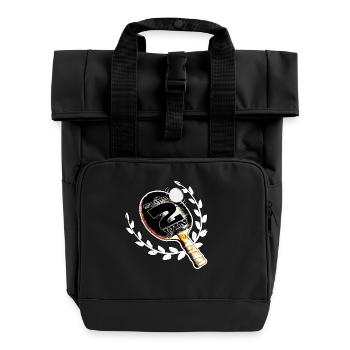 Table tennis - Roll Top Backpack with Two Handles - black - Front