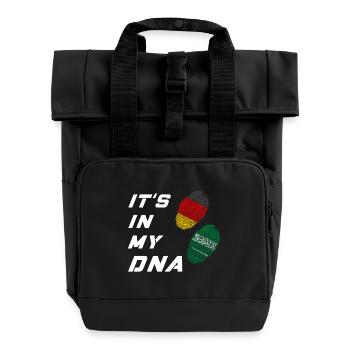 In my DNA Germany and Saudi Arabia - Roll Top Backpack with Two Handles - black - Front