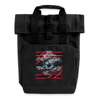Eye - Roll Top Backpack with Two Handles - black - Front