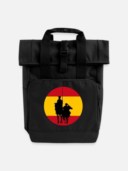 Don Quijote 2 - Rolltop Rucksack mit zwei Griffen - Schwarz