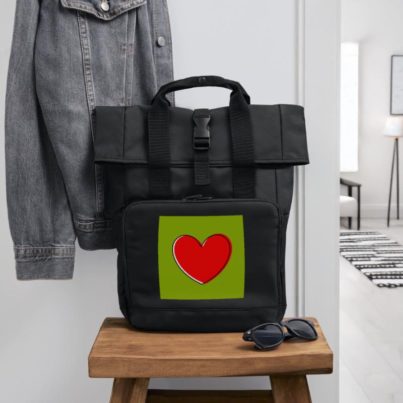 Muttertags Geschenk Mutter Muttertag Geschenkidee  Rolltop Rucksack mit zwei Griffen