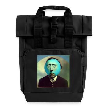 Surreal 02 - Rolltop Rucksack mit zwei Griffen - Schwarz - Vorne