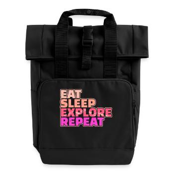 Déclaration de randonnée alpiniste - Sac à dos Roll Top à deux anses - noir - Devant