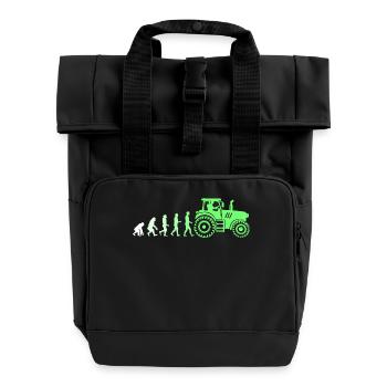 Commercial Vehicle Tractor Evolution Vehicle Bauer Field - Roll Top Backpack with Two Handles - black - Front