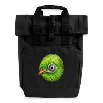 Kiwi mignon et coquin - Sac à dos Roll Top à deux anses - noir - Devant