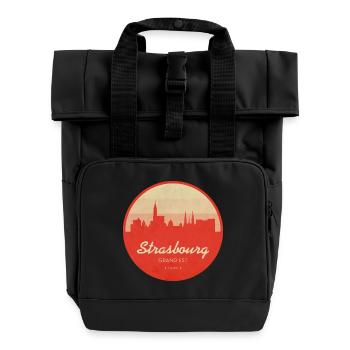 Horizon de Strasbourg Vintage Circle - Sac à dos Roll Top à deux anses - noir - Devant