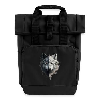 Loup - Sac à dos Roll Top à deux anses - noir - Devant