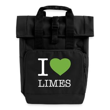 J’ADORE LES CITRONS VERTS - Sac à dos Roll Top à deux anses - noir - Devant