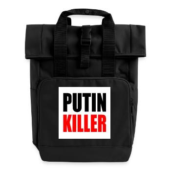 Putin killer - Sac à dos Roll Top à deux anses - noir - Devant