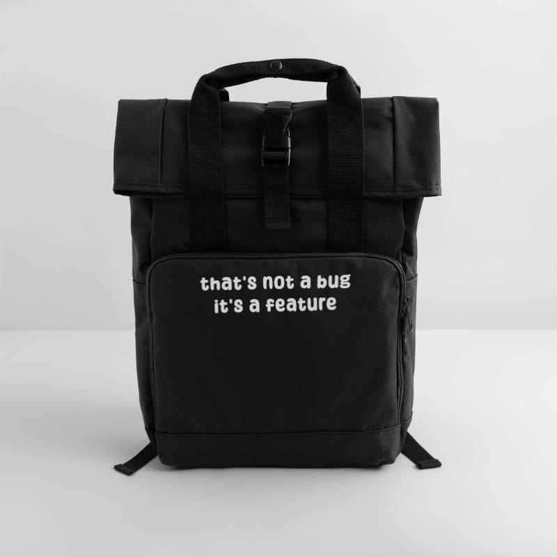 Déclaration de bugs Développeur Correction de bugs Debug Coden Sac à dos Roll Top à deux anses