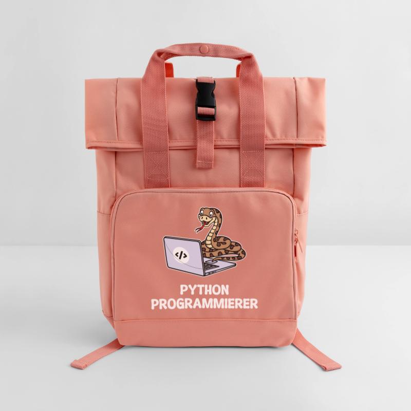 Developer Coden Statement Computer Programmierer Rolltop Rucksack mit zwei Griffen