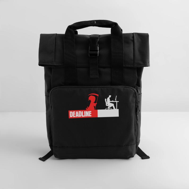 Computerfreak Developer Coden Statement Skripting Rolltop Rucksack mit zwei Griffen