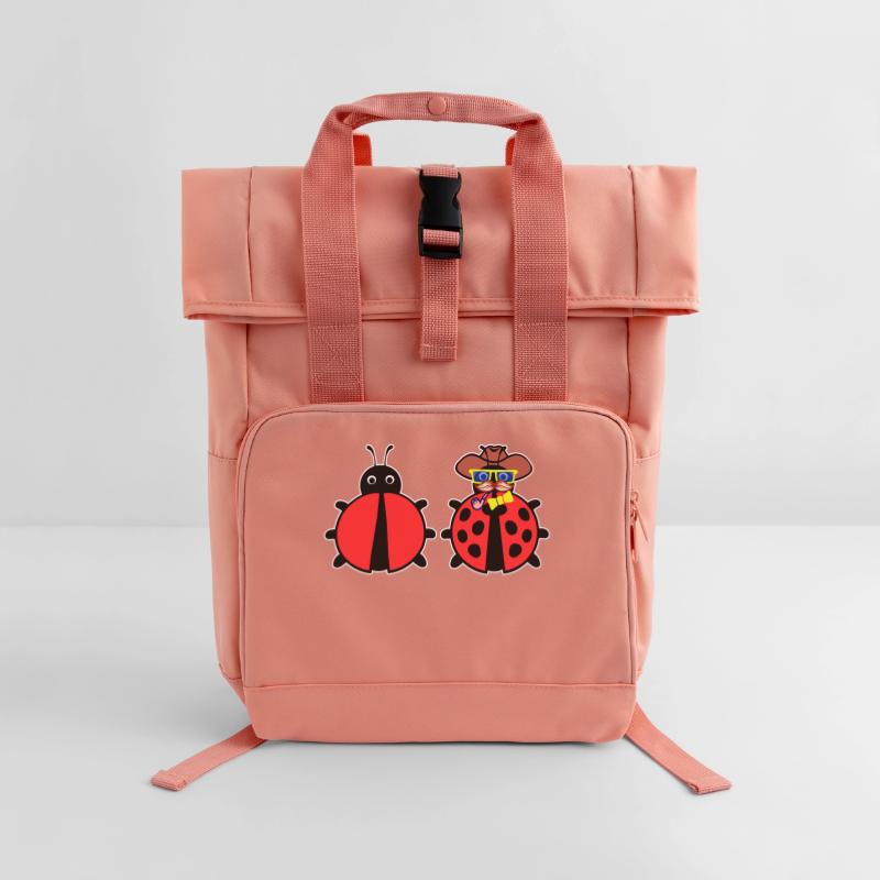 Bugs Bugfixing Debug Developer Computerfreak Rolltop Rucksack mit zwei Griffen