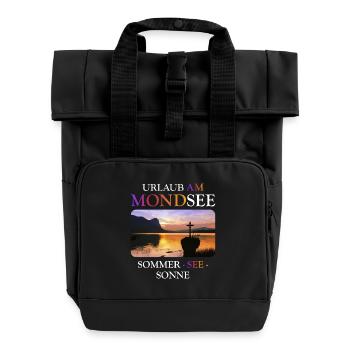 Mondsee - Roll Top Backpack with Two Handles - black - Front