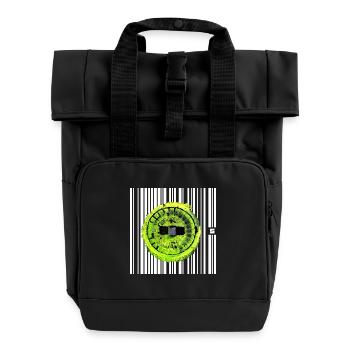 SPOT - PUNK - Roll Top Backpack with Two Handles - black - Front