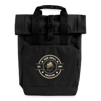 Le maître du gril - Sac à dos Roll Top à deux anses - noir - Devant