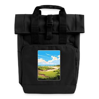 Kiawah Island Golf Club Reiseposter Souvenir WPA - Rolltop Rucksack mit zwei Griffen - Schwarz - Vorne