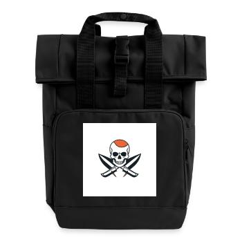 Messer Stecher - Rolltop Rucksack mit zwei Griffen - Schwarz - Vorne