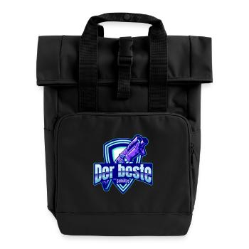 The best shooter - Roll Top Backpack with Two Handles - black - Front