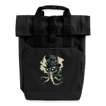 Steampunk Kraken - Rolltop Rucksack mit zwei Griffen - Schwarz - Vorne