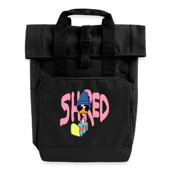 Shred - Rolltop Rucksack mit zwei Griffen - Schwarz - Vorne
