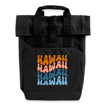 Hawaï - Sac à dos Roll Top à deux anses - noir - Devant
