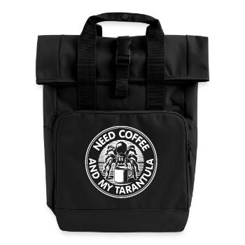 Besoin de café et de ma tarentule - Sac à dos Roll Top à deux anses - noir - Devant