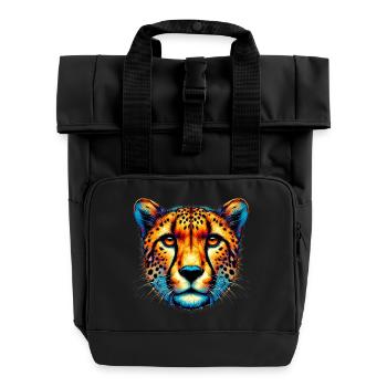Gepard - Rolltop Rucksack mit zwei Griffen - Schwarz - Vorne