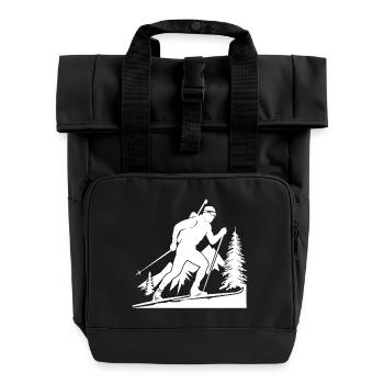 Biathlon Biathlète Sports d’hiver - Sac à dos Roll Top à deux anses - noir - Devant
