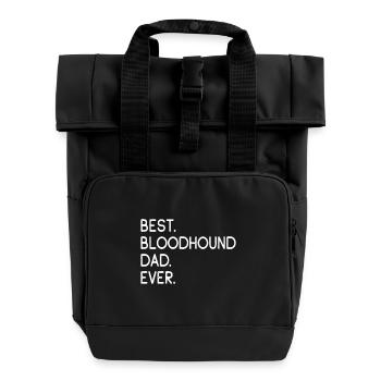 Bloodhound Bluthund - Rolltop Rucksack mit zwei Griffen - Schwarz - Vorne