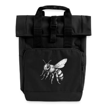 Une abeille - Sac à dos Roll Top à deux anses - noir - Devant