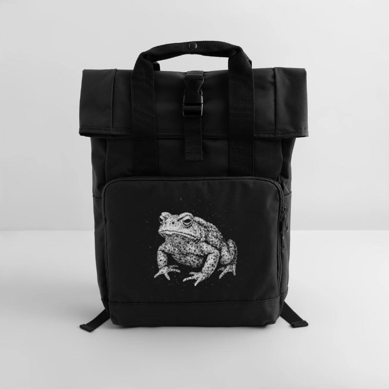 Kröte Rolltop Rucksack mit zwei Griffen