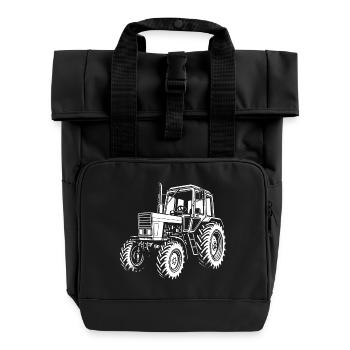 MTS Klassiker - Rolltop Rucksack mit zwei Griffen - Schwarz - Vorne