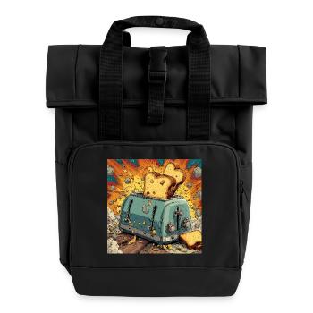 Toast Assault - Rolltop Rucksack mit zwei Griffen - Schwarz - Vorne