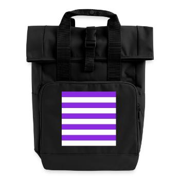 The Stripes - Rolltop Rucksack mit zwei Griffen - Schwarz - Vorne